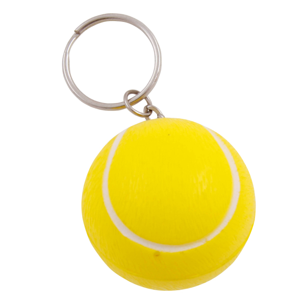 Anti-stress met sleutelhanger tennisbal